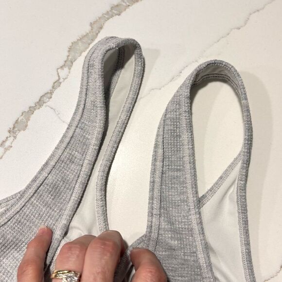 Fabletics | Women's Grey and White Serena Lounge Bralette Sports Bra M - Picture 8 of 12